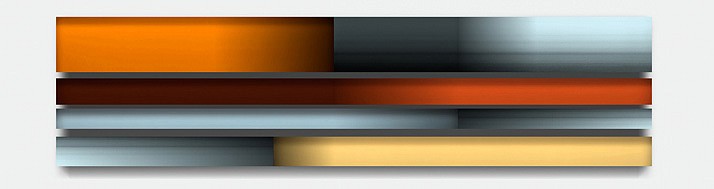 Freddy Chandra, Fleet, 2012
Acrylic and resin on cast acrylic, 12 x 48 inches (30.5 x 122 cm)
Sold