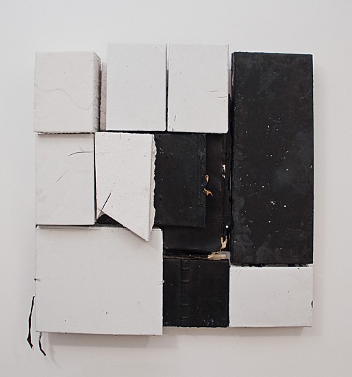 Nan Swid, White + Black, 2013
Encaustic on mixed media, 32 x 31.5 x 5.5 inches (81 x 80 x 14 cm)