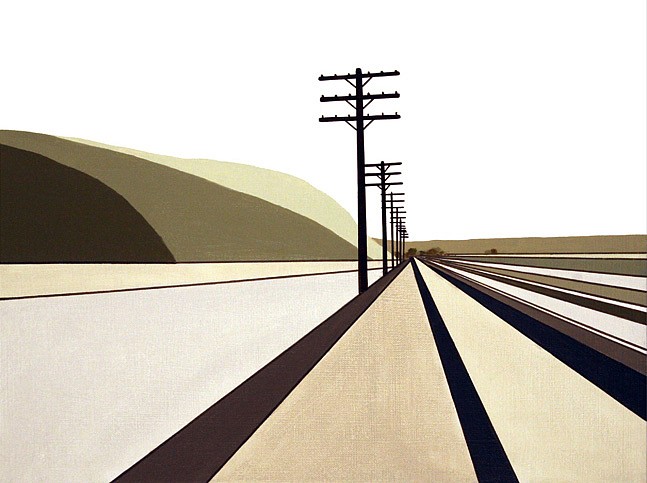 William Steiger, Stateline Route, 2011
Oil on linen, 12 x 16 inches (30.5 x 41 cm)