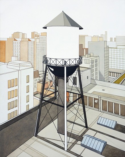 William Steiger, Watertower Outside Studio, 2013
Oil on linen, 60 x 48 inches (152 x 122 cm)
