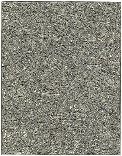 Adam Fowler, Untitled (6 Layers), 2005
Graphite on paper, hand cut, 9 x 7 inches (23 x 18 cm)