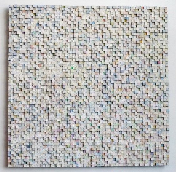 Carlos Estrada-Vega, Silent Solitude (A Day in the Desert), 2011
Olepasto, wax, pigment, oil and limestone on canvas, 35 x 35 inches (88 x 88 cm)