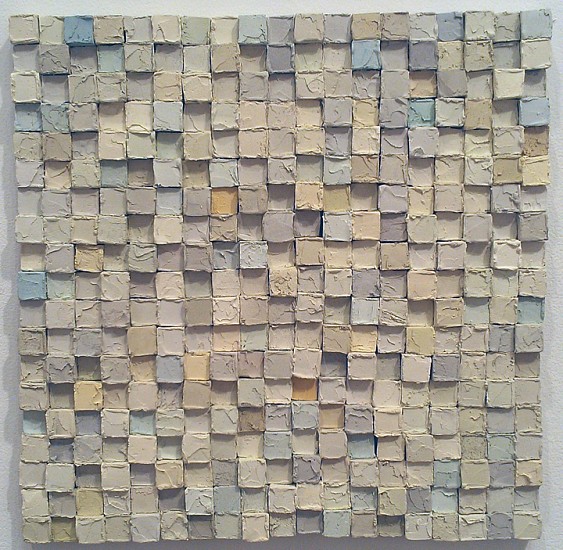 Carlos Estrada-Vega, Laura, 2010
Oleopasto, wax, pigment, oil & limestone on paper, 11 x 11 inches (27 x 27 cm)