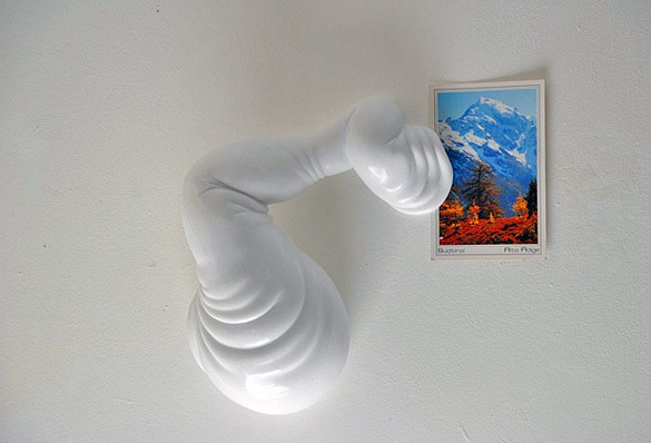 Venske &amp; Spänle, Myzot Wanst, 2011
Lasa marble, postcard, 20 x 18 x 20 inches (51 x 46 x 51 cm)