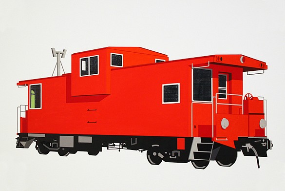 William Steiger, Waycar II (red), 2011
Oil on linen, 40 x 60 inches (102 x 152 cm)