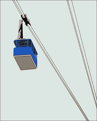 William Steiger, Cable Car-Blue, 2008
20 x 16 inches (51 x 40.5 cm)