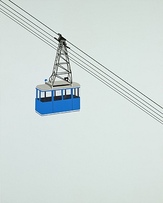 William Steiger, Aerial Tramway-Blue, 2008
60 x 48 inches (152.5 x 193 cm)