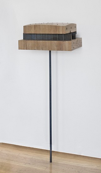 Evan Stoller, Topo Table, 2005
Laminated oak and steel, 54 x 20 x 15 inches (137 x 51 x 38 cm)