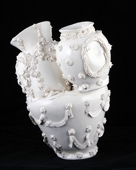 Robert Chamberlin, Fountain 05, 2014
Porcelain with porcelain decoration, 13.5 x 9 x 12 inches (34 x 23 x 30.5 cm)