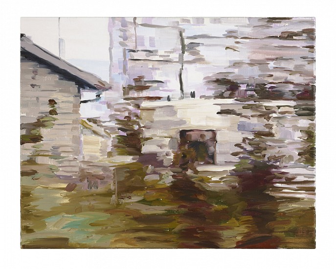 Monica Tap, Homer Watson Boulevard (yard), 2007
Oil on canvas, 14 x 18 inches (36 x 45 cm)