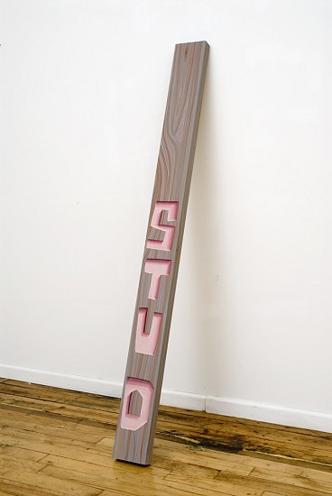 Steve DeFrank, Stud, 2007
Casein on panel, 72 x 6 x 2 inches (183 x 15 x 4 cm)
