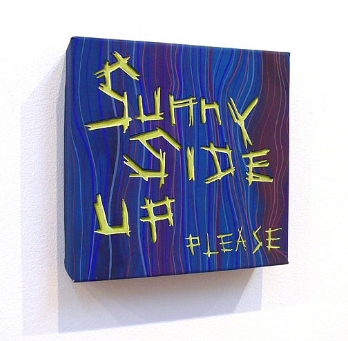 Steve DeFrank, Sunny Side Up Please, 2009
Casein on panel, 6 x 6 x 1 inches (15 x 15 x 3 cm)