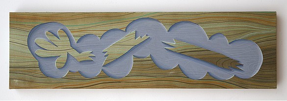 Broken Arm, 2011
Casein on paper, 32 x 9 x 1.5 inches (81 x 23 x 4 cm)