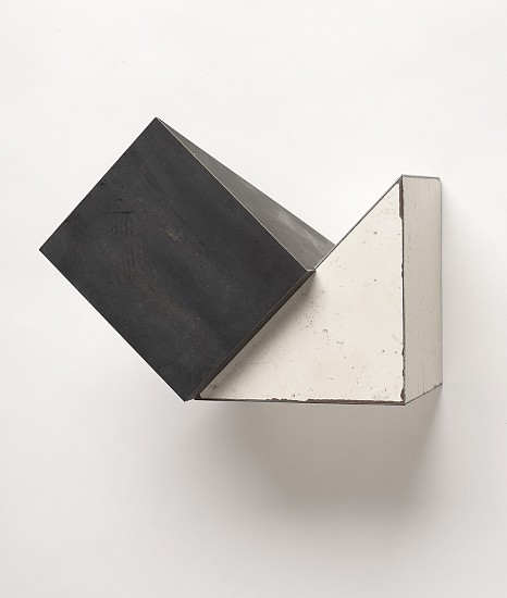 Ted Larsen, Angle of Departure, 2014
Salvage Steel, Marine-grade Plywood, Silicone, Vulcanized Rubber, Chemicals, Hardware, 7 x 8 x 7 inches (18 x 20 x 18 cm)