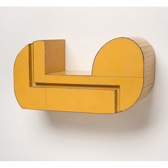 Ted Larsen, Straight Curve, 2015
Salvage Steel, Marine-grade Plywood, Silicone, Vulcanized Rubber, Chemicals, Hardware, 7 x 13.5 x 5 inches (18 x 34 x 13 cm)