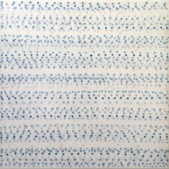 Heidi Van Wieren, Untitled (Blue Rows 0062), 2015
PVA, Elmer's glue and ink, 36 x 36 inches (91.5 x 91.5 cm)