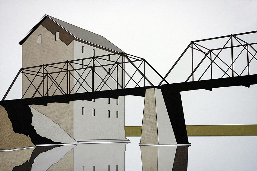 William Steiger, Mill Bridge Reflection II, 2016
Oil on linen, 20 x 30 inches (51 x 76 cm)
Sold