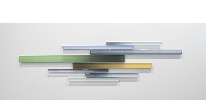 Freddy Chandra, Clearing, 2016
Acrylic and resin on cast acrylic, 20 x 84 inches (51 x 213 cm)