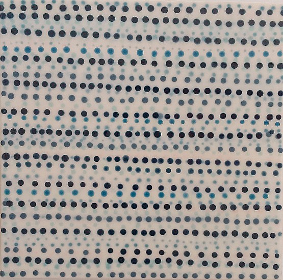 Heidi Van Wieren, Blue Rows 008, 2016
PVA, Elmer's glue and ink, 20 x 20 inches (51 x 51cm)