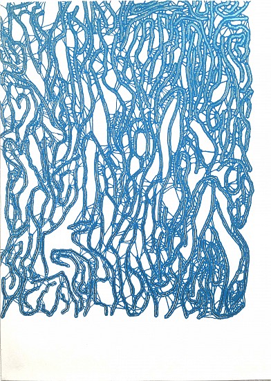 Robert Jack, Variating Clumping Densities, 2015
Ink and metallic ink on paper, 11.6 x 8.25 inches (29.5 x 21 cm)