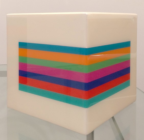 Heidi Spector, Positive Space, 2014
Liquitex with resin on birch cube, 7 x 7 x 7 inches (18 x 18 x 18 cm)