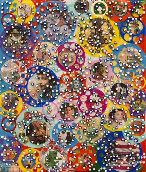 Nobu Fukui, PATH, 2018
Beads and mixed media on canvas over panel, 12 x 14 inches (30 x 36 inches)