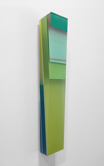 Michelle Benoit, From Here , 2018
Mixed media on hand cut, reclaimed lucite
4.25 x 25 x 3.5in (11 x 63.5 x 9cm)
