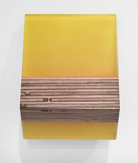 Michelle Benoit, Gilded: Under A Rufescent Sky Series , 2018
Mixed media on hand cut, reclaimed lucite and appleply
10 x 13.5 x 3.5in (25 x 34 x 9cm)