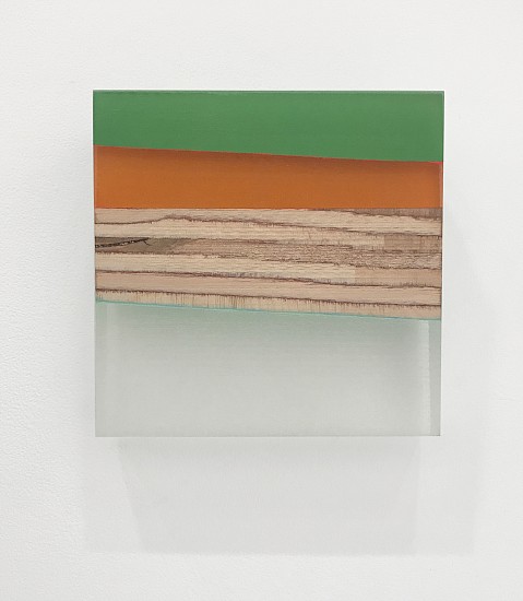 Michelle Benoit, Sky Brick Series: Surf and Up, 2018
Mixed media on hand cut, reclaimed lucite and appleply, 7 x 7 x 2.5in (18 x 18 x 6cm)