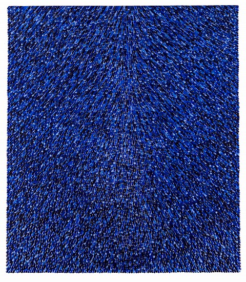 Omar Chacon, Blue Me, 2018
Acrylic on canvas, 30 x 26 x 1.5 inches (76 x 66 x 4cm)