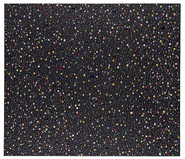 Omar Chacon, Galactic Galakto , 2018
Acrylic on canvas, 30 x 26 x 1.5 inches (76 x 66 x 4cm)