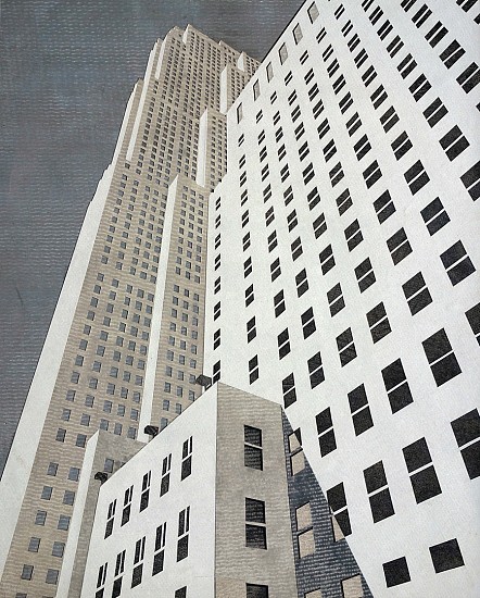 William Steiger, 30 Rock, 2020
Collage of cut paper, gouache and glue mounted on panel, 20 x 16 inches