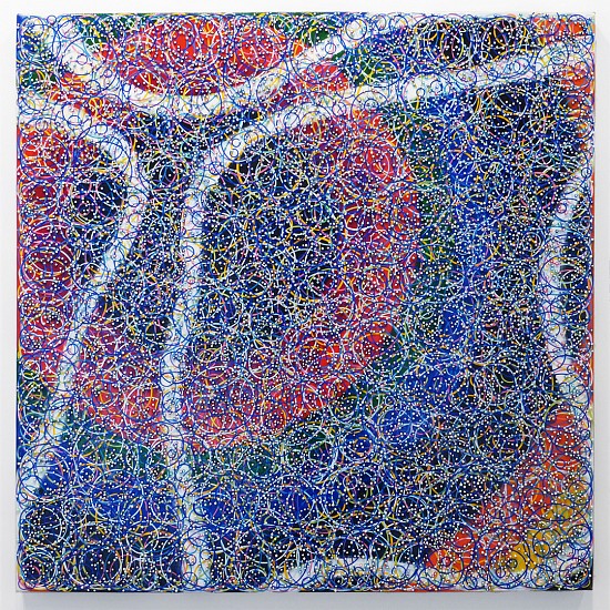 Nobu Fukui, Majestic, 2020
Beads and mixed media on canvas over panel, 48 x 48 inches (122 x 122 cm)