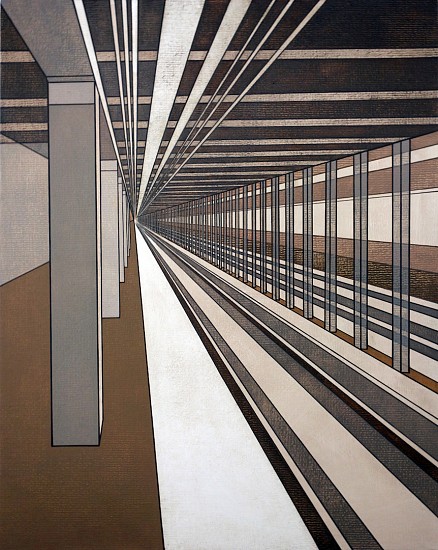 William Steiger, Downtown Track , 2023
Oil on linen, 30 x 24 in. (76 x 61 cm)